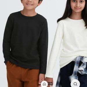 HEATTECH Long Sleeve Crew Neck T-shirt (11-12)